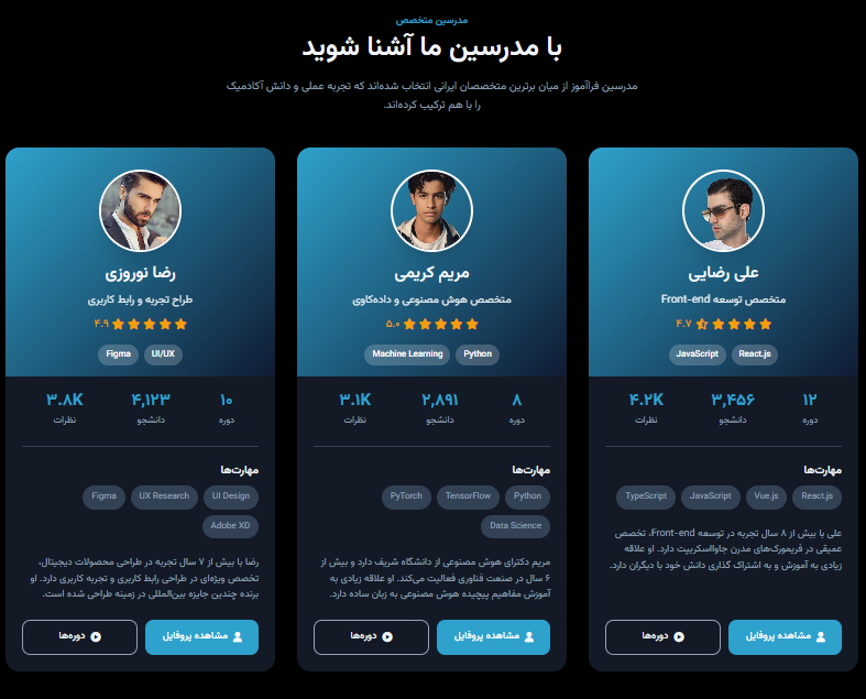 صفحه قوانین و مقررات
